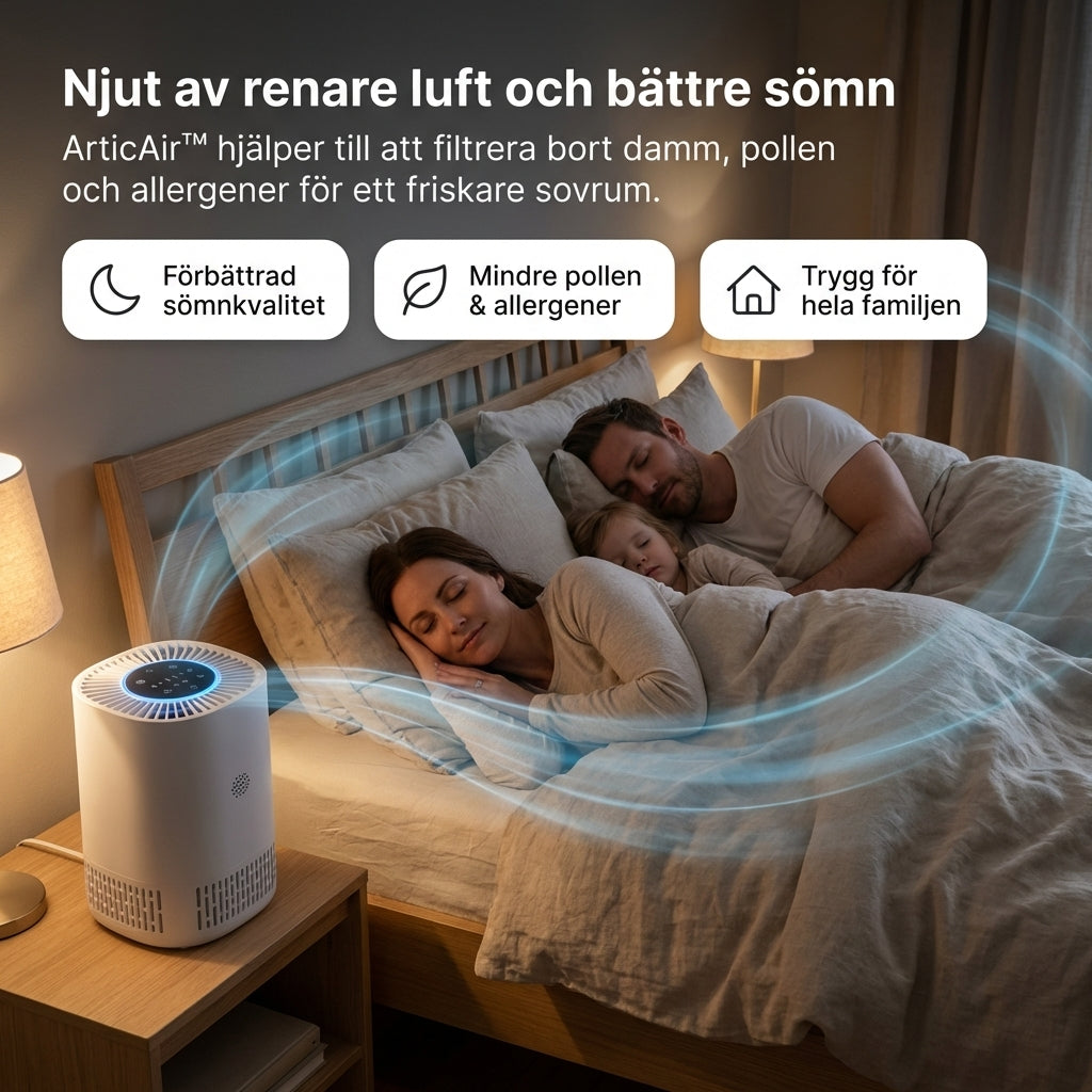 ArcticAir™ - Sovrumsluftrenaren designad för pollenallergiker