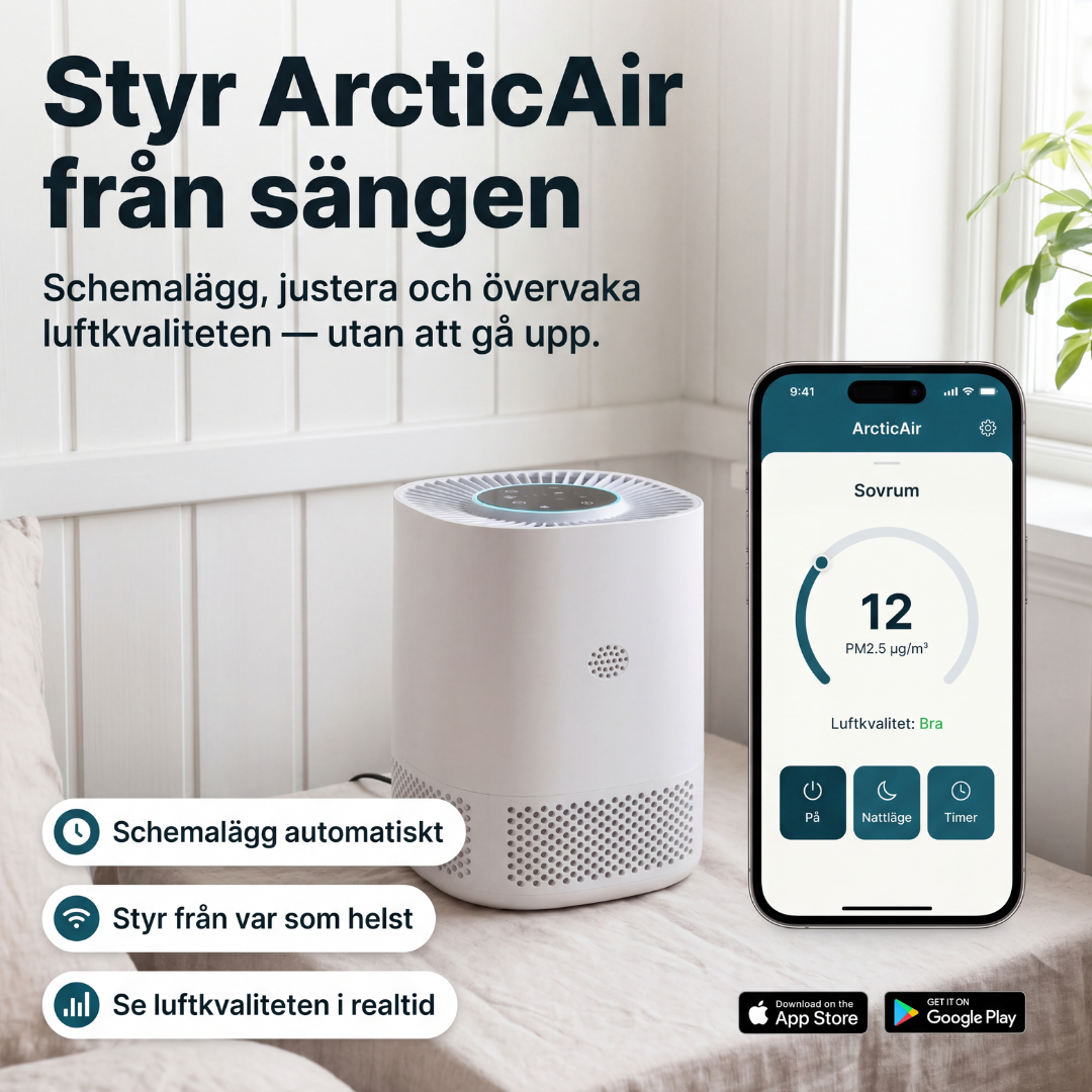 ArcticAir™ - Sovrumsluftrenaren designad för pollenallergiker