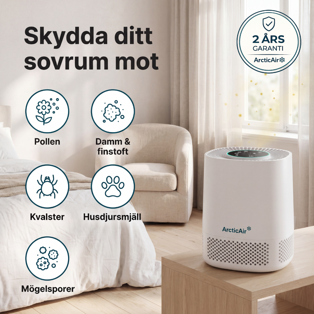 ArcticAir™ - Sovrumsluftrenaren designad för pollenallergiker