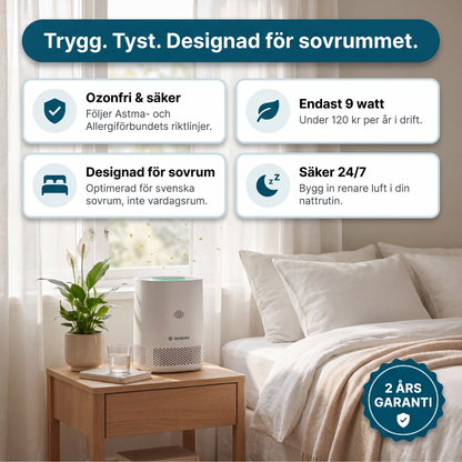 ArcticAir™ - Sovrumsluftrenaren designad för pollenallergiker