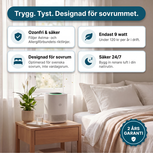 ArcticAir™ - Fångar mögelsporerna i luften du sover i