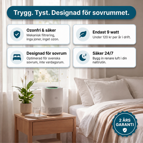 ArcticAir™ - Luftrenare för sovrummet