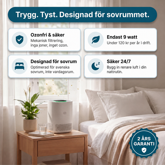 ArcticAir™ - Luftrenare för sovrummet