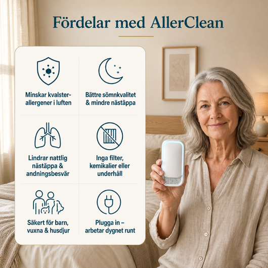 AllerClean™ - Friskare morgnar & ett hälsosammare hem